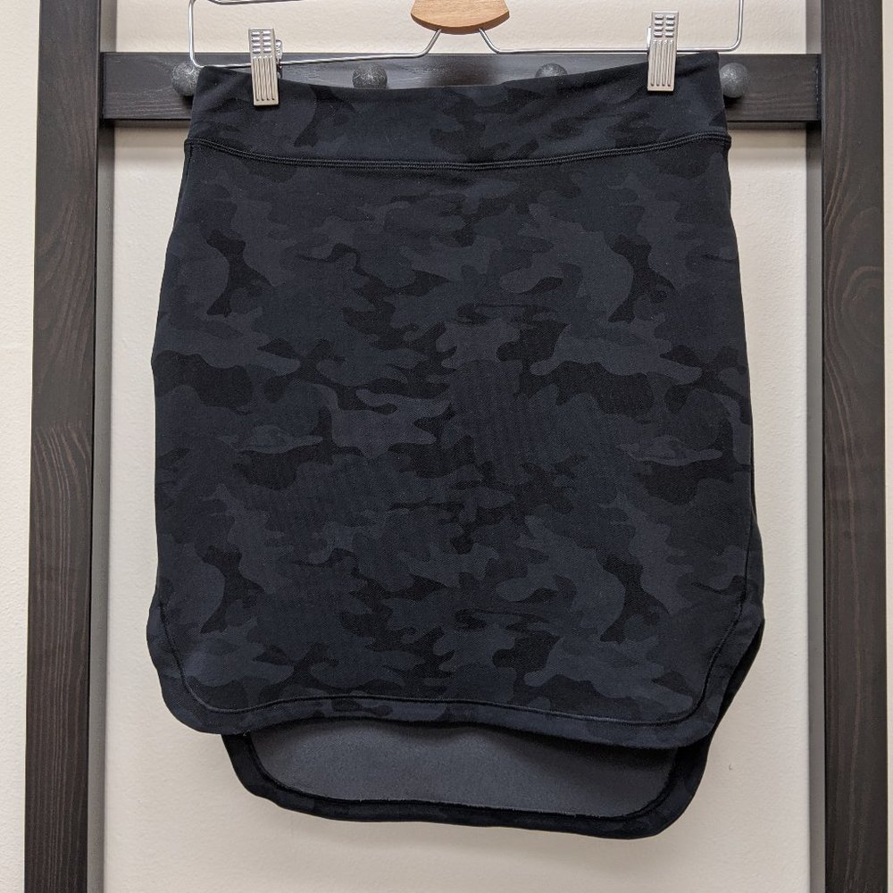 40% OFF — Lululemon Athletic Camo Skirt Black Grey